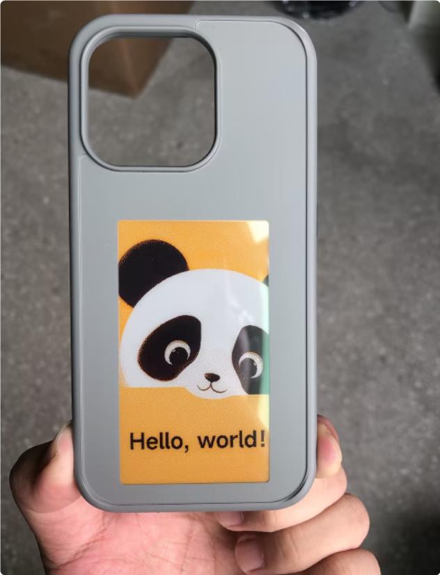 E-ink Screen Phone Case Unlimited Screen Projection Personalized Phone Cover Battery Free New Designer Luxury Phone Case 1